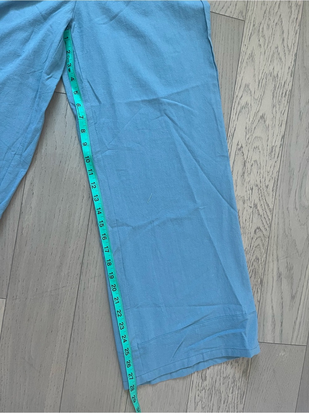 Light Blue Wide-Leg Pants with Matching Vest - Picture 4 of 10